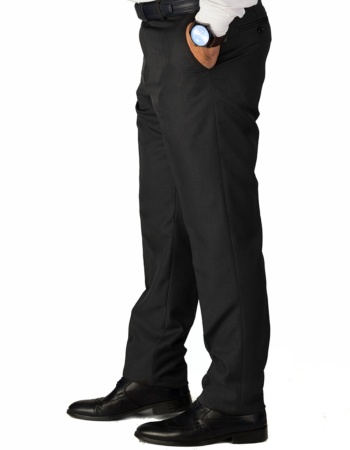 Erkek Kuşgözü Füme Regular Fit Poliviscon Kumaş Pantolon