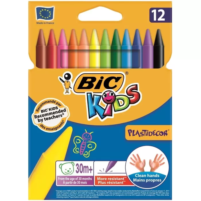 Bic Pastel Boya Plastidecor Karton Kutu 12 Li 920299