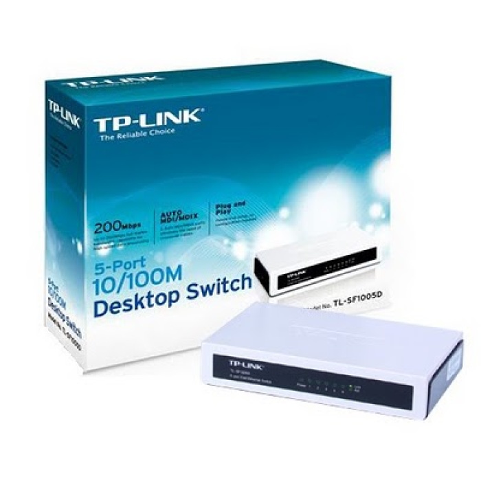 Tp-link Tl-sf1005d 5 Port 10/100 Mbps Desktop Switch