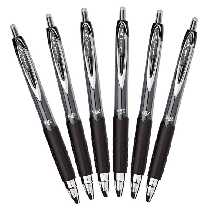 Uni-ball Roller Kalem Signo 207 Jel Bilye Uç Mekanik 0.7 Mm Siyah Umn-207