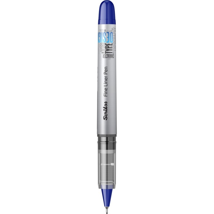 Scrikss Fineliner Tükenmez Kalem 0.6 Mm Mavi | Fl68