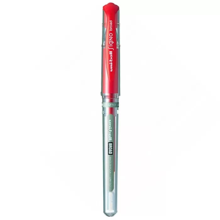 Uni-ball Roller Kalem Signo Broad Jel Bilye Uç İmza Kalemi 1.0 Mm Kırmızı Um-153