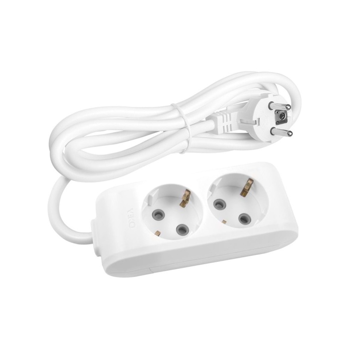 Viko Multi-let 2li 2mt  Priz Topraklı Kablolu Çocuk Korumalı