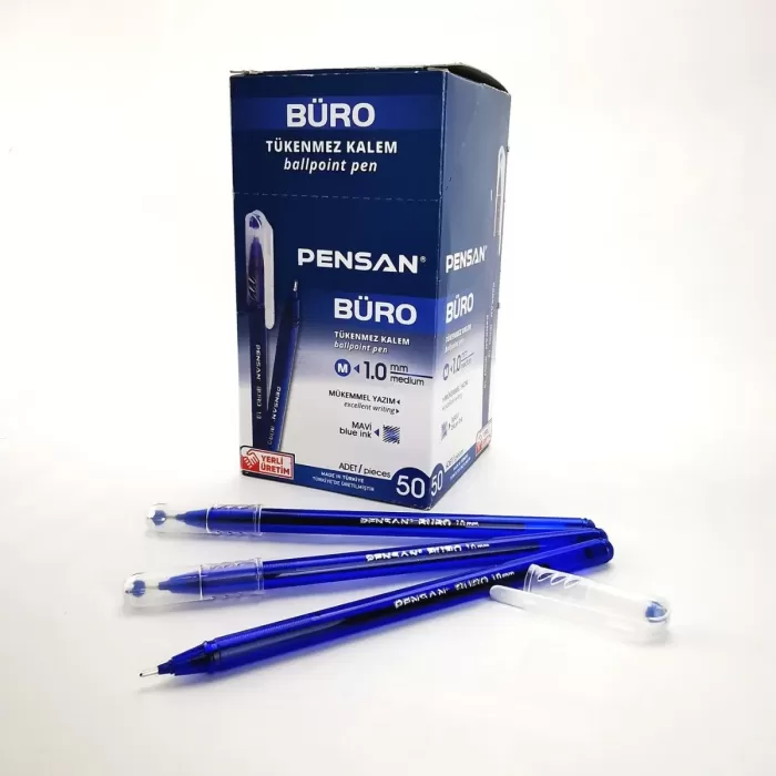 Pensan Tükenmez Kalem Büro 1 Mm Mavi  2270 Ad