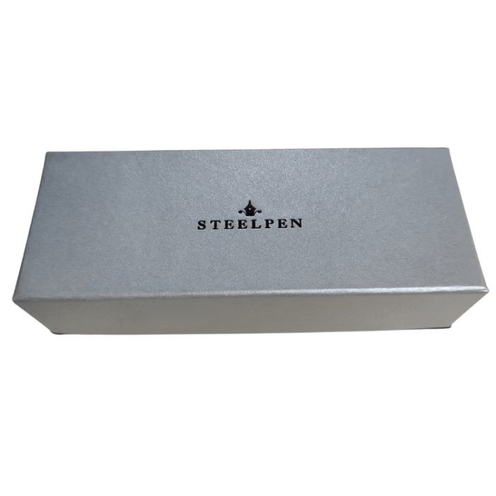Steelpen Truva 0165 | Desenli Krom Dolma Kalem Kutulu