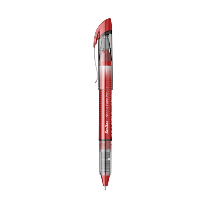 Scrikss İğne Uçlu Tükenmez Kalem 0.5 Mm Kırmızı | Np68