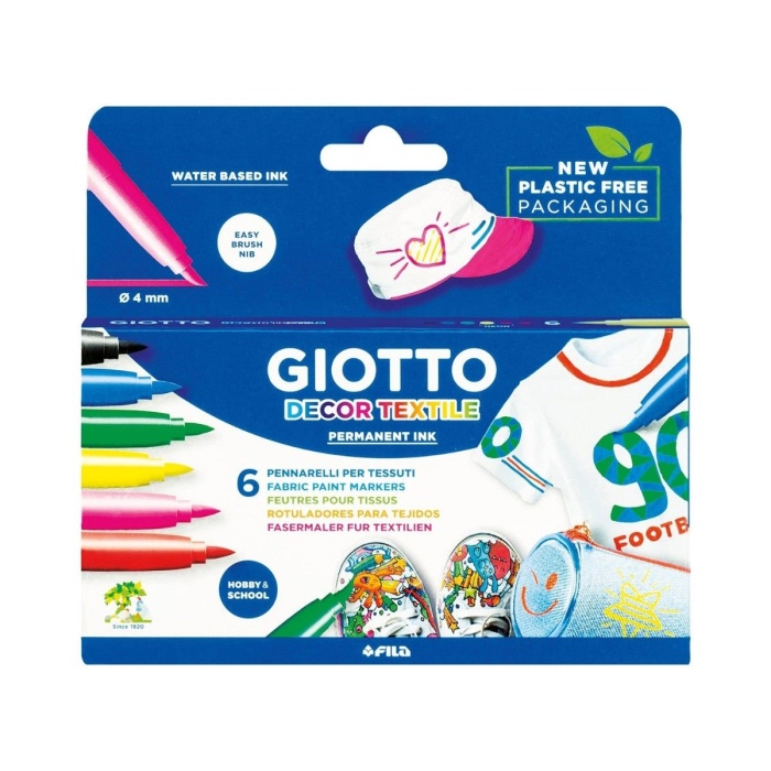 Giotto Keçeli Boya Kalemi Tekstil 6 Renk 494800