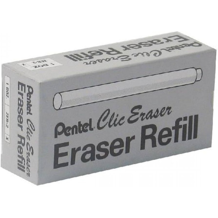 Pentel Kalem Silgi Yedeği Clic Eraser 2 Jelatinli 2li Beyaz