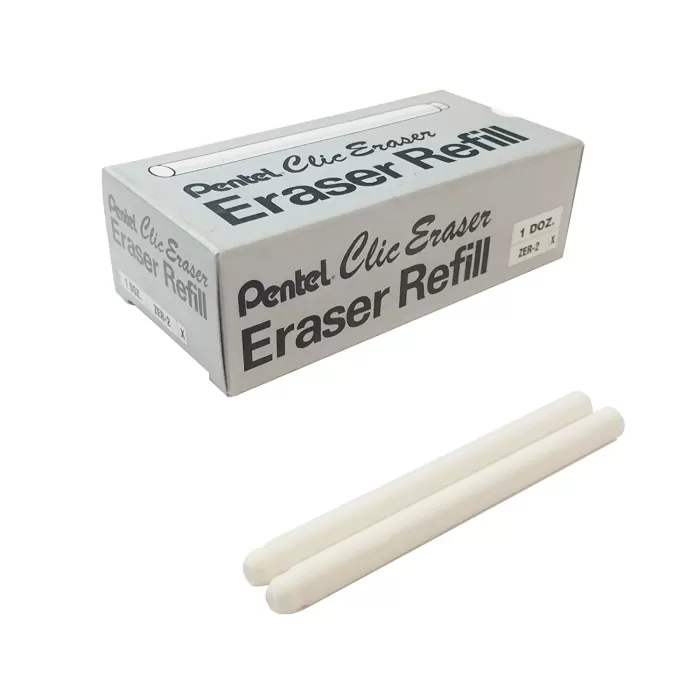 Pentel Kalem Silgi Yedeği Clic Eraser 2 Jelatinli 2li Beyaz