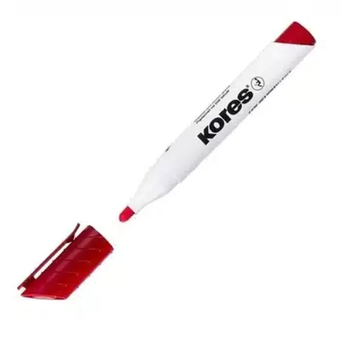 Kores Whiteboard & K Marker Yuvarlak Uç Kırmızı Doldurulabilir
