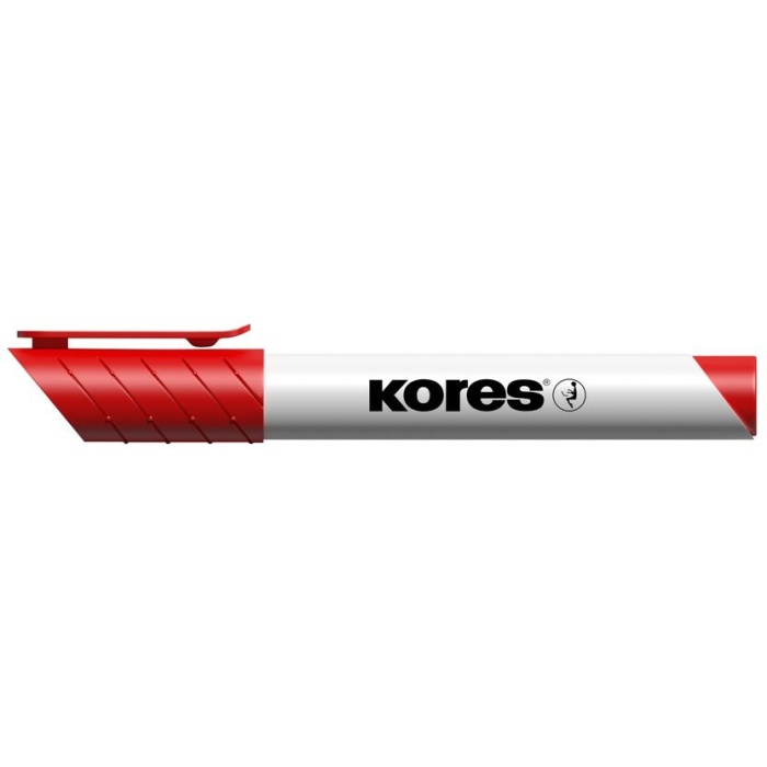Kores Whiteboard & K Marker Yuvarlak Uç Kırmızı Doldurulabilir