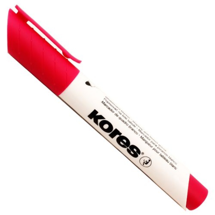Kores Whiteboard & K Marker Yuvarlak Uç Kırmızı Doldurulabilir