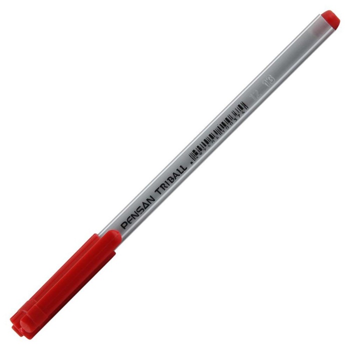 Pensan Tükenmez Kalem Triball 1.0 Mm Bilye Uç Kırmızı