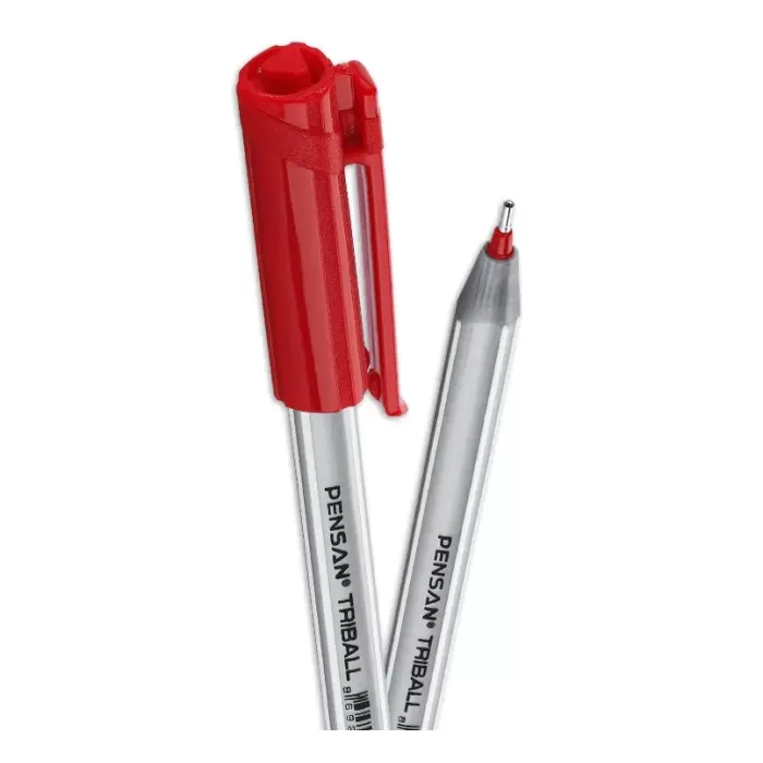 Pensan Tükenmez Kalem Triball 1.0 Mm Bilye Uç Kırmızı