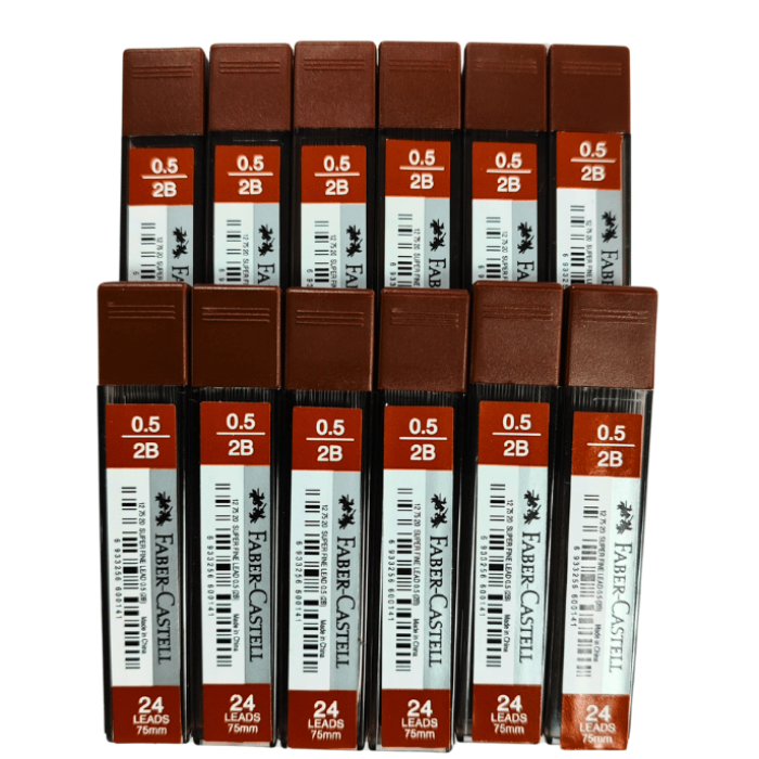 Faber-castell Min Süper Fine Lead 0.5 Mm 2b 75 Mm 12li Paket
