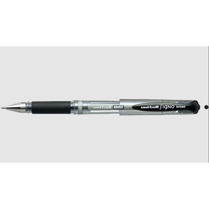 Uni-ball Siyah Roller Kalem Signo Broad Jel Bilye Uç İmza Kalemi 1.0 Mm | Um-153