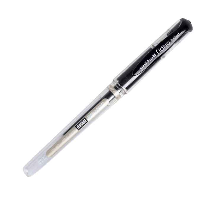 Uni-ball Siyah Roller Kalem Signo Broad Jel Bilye Uç İmza Kalemi 1.0 Mm 12li Kutu | Um-153