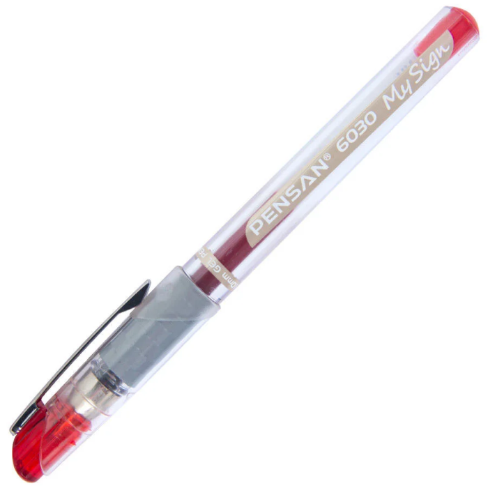 Pensan Roller Kalem My-sign Jel Bilye Uçlu İmza Kalemi 1.0 Mm Kırmızı | 6030