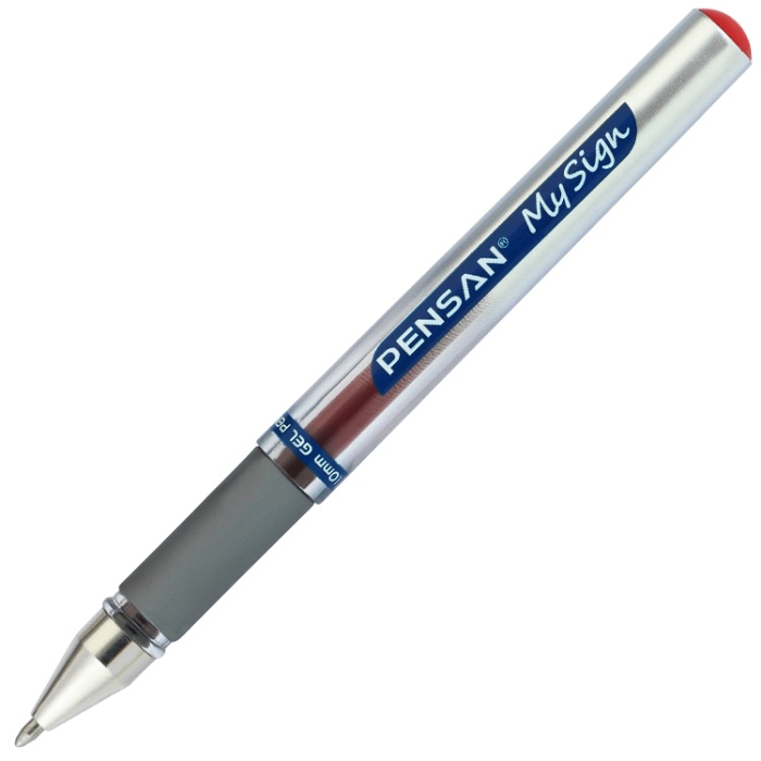 Pensan Roller Kalem My-sign Jel Bilye Uçlu İmza Kalemi 1.0 Mm Kırmızı | 6030