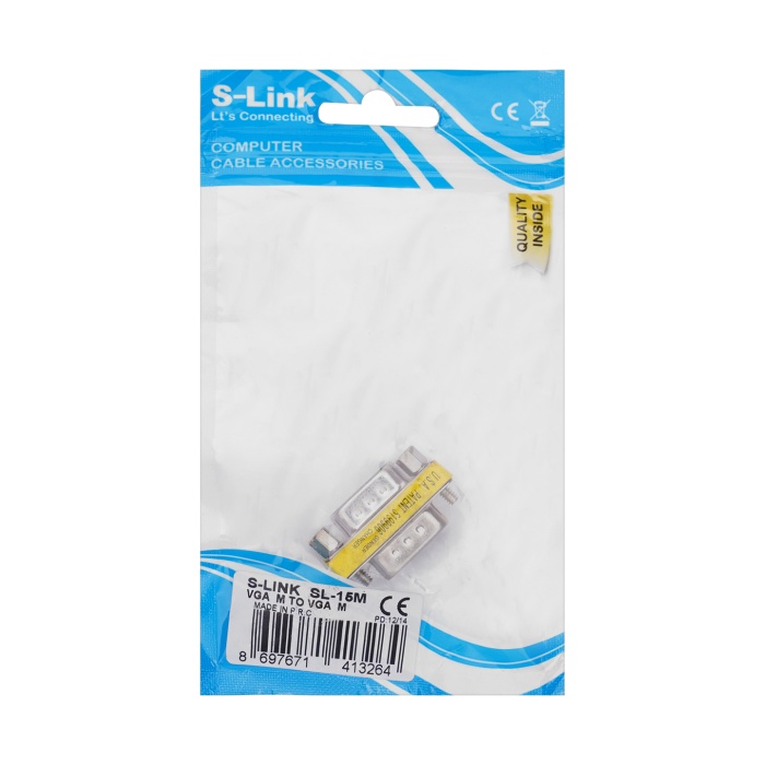 S-link Sl-15m Vga Erkek-erkek 15 Pin Dönüştürücü