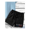 Erkek Paris Jetaime Baskılı T-shirt-Şort Takım