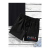 Erkek Paris Jetaime Baskılı T-shirt-Şort Takım