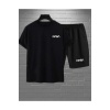 2li Nasa Şort T-shirt Takım Siyah Takım NASASORTTSHIRT