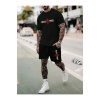 2li Nasa Şort T-shirt Takım Siyah Takım NASASORTTSHIRT
