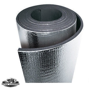 25 mm Elastomerik Kauçuk izolasyon 9.6 Mt Kare Folyolu Yapışkanlı