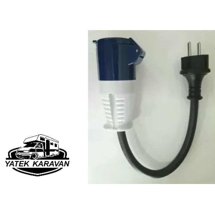 Karavan Dış Elektrik adaptör kablosu 35 cm (16 Amper)