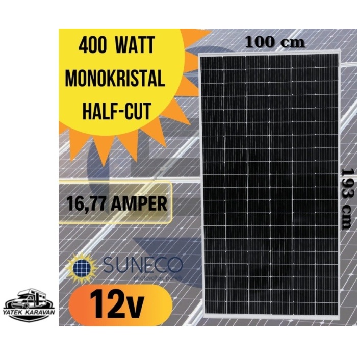 SUNECO 400w Monokristal Güneş Paneli