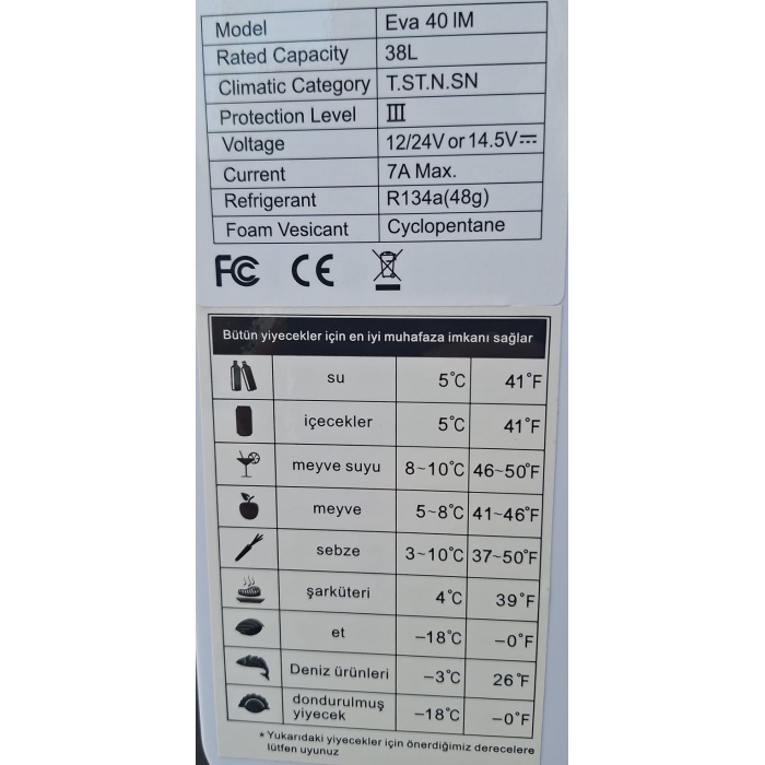 EVA 40 LT PORTATİF BUZ DOLABI VE BUZ YAPICI