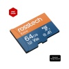 Rosstech Extra 64GB Micro Sdxc V30 Uhs-3 C10 100MB/SN + Adaptörlü Hafıza Kartı