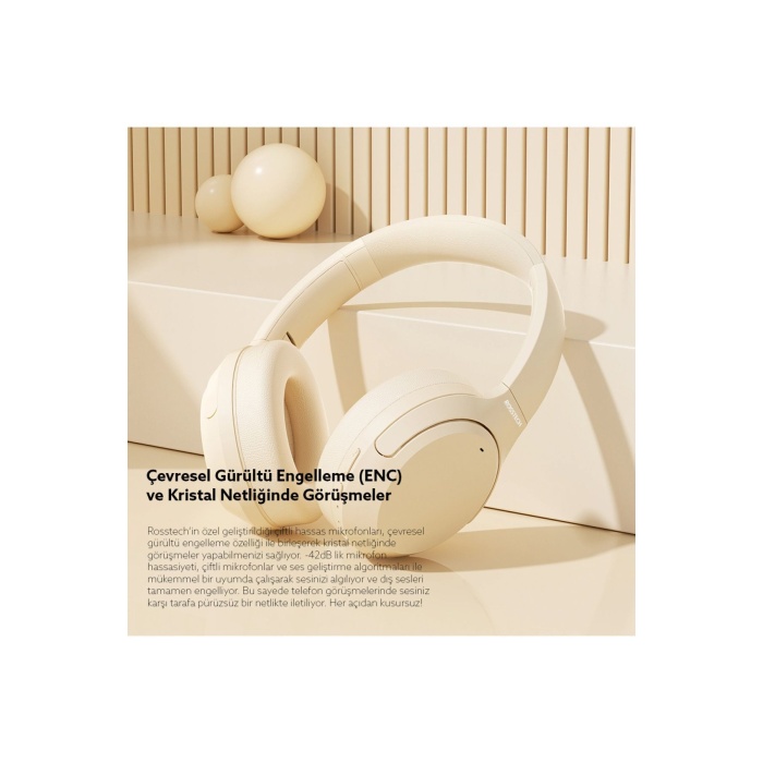 Sounparty Rs-600 ANC Mikrofonlu Bluetooth 5.3 Kulaküstü Kulaklık- ANC-ENC 20 Saat Kullanım