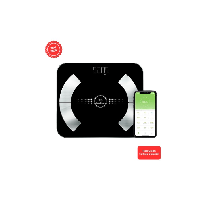 Smart Life 2 Yağ Ölçer Fonksiyonlu Akıllı Bluetooth Tartı