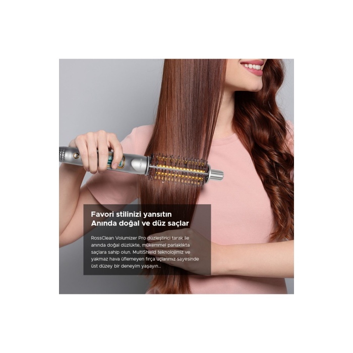 Favored Volumizer Pro 2in1 Led Ekranlı Saç Düzleştirici ve Şekillendirici Fırça