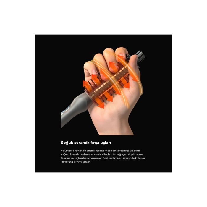 Favored Volumizer Pro 2in1 Led Ekranlı Saç Düzleştirici ve Şekillendirici Fırça