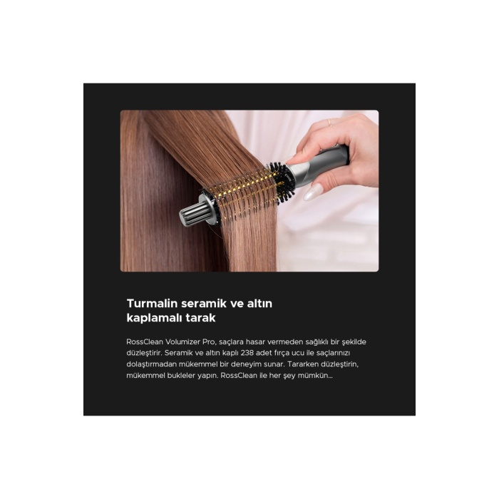 Favored Volumizer Pro 2in1 Led Ekranlı Saç Düzleştirici ve Şekillendirici Fırça