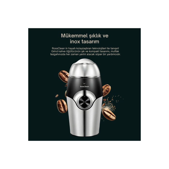 Grind Kahve ve Baharat Öğütücü (RossClean Türkiye Garantili)