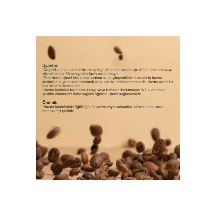 Grind Kahve ve Baharat Öğütücü (RossClean Türkiye Garantili)