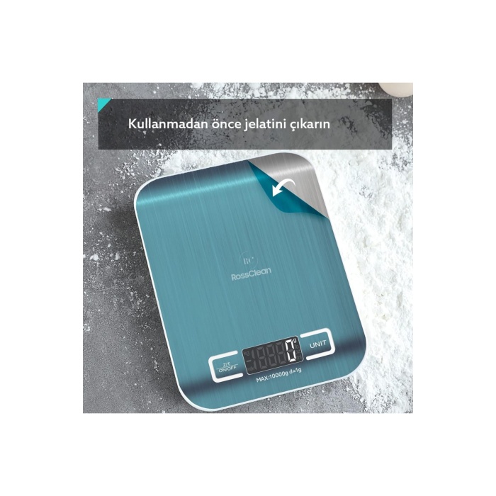 Assistant Led Ekranlı Hassas Dijital Mutfak Tartısı 10kg-1gr