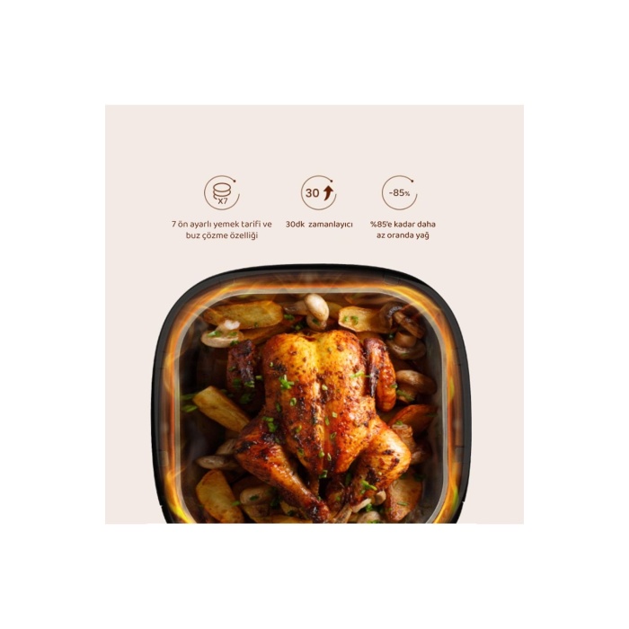 Cook Fresh 5,5l Dijital Airfryer Fritöz
