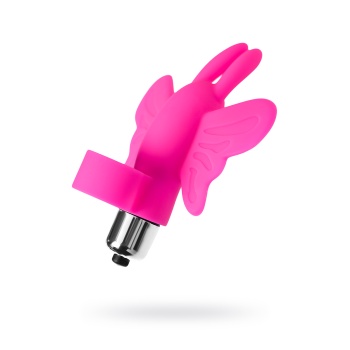 Eromantica Butterfly parmak Kelebek vibratörü, Silikon, pembe, 10 cm