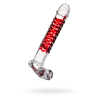 Gerçekçi olmayan yapay penis Sexus Glass, cam, transparan, 16 cm