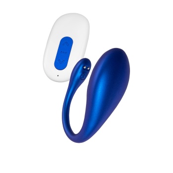 L’Eroina APP Choppy Uygulama ve Kumanda Kontrollü Silikon Vibrasyonlu Yumurta – Mavi, 21 cm