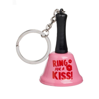 Ring for a Kiss Pembe Çan Anahtarlık