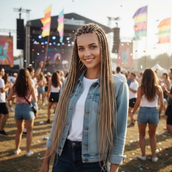 Afrika Örgüsü Ve Rasta İçin Sentetik Saç - Küllü Kumral