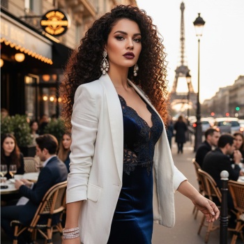 Gerçek Front Lace Tül Peruk - Derin Dalgalı - Doğal 70-75cm