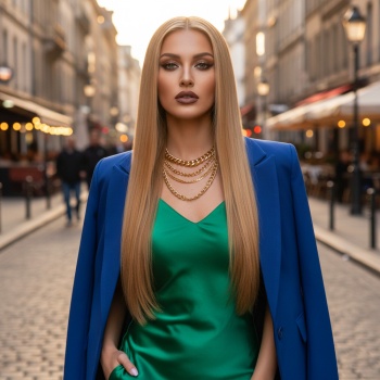 Düz Front Lace Gerçek Tül Peruk - Balköpüğü - 60-65cm