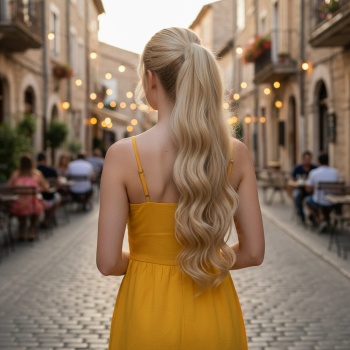 Tokalı Dalgalı At Kuyruğu - Kumral Beyaz Platin Röfleli